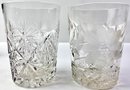 Vintage Cut, Pressed Or Etched Crystal Old Fashioned Glasses (6)
