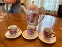 Chocolate Pot - 3 Cups And Saucers Made In Germany