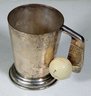 Vintage / Antique English Silverplate Golf Cup With Penfold Golf Ball