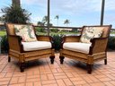 A Pair Of Gorgeous 'Trinidad' Armchairs By Padma's Plantation