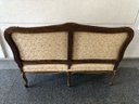Antique Upholstered Wooden Settee