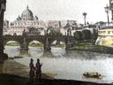 Achille Parboni (1783-1841 Italy) Vintage Etching 'Castel S. Angelo' , Unsigned