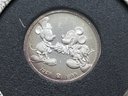 Vintage DISNEY MICKEY MOUSE .999 PURE SILVER Coin In Carrying Sleeve- 60th Anniversary Of Steamboat Willy
