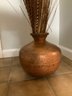 Copper Pot With Decorative Reeds