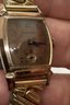 Vintage Circa 1940 BULOVA Gold Filled Mechanical Men's Watch With Copper Dial And Convex Crystal