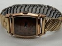 Vintage Circa 1940 BULOVA Gold Filled Mechanical Men's Watch With Copper Dial And Convex Crystal