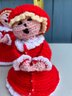 Vintage Crocheted Christmas Ladies And Candle