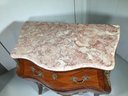 Gorgeous Vintage French Style Marble Top Bombe Chest With Bronze Mounts - Fantastic Condition - - WOW !