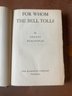 1944 Reprint Edition For Whom The Bell Tolls