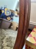 Antique Oval Mirror & Side Table