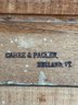 Victorian Oak Commode Circa 1890's Cahee & Packer Co. Rutland Vermont