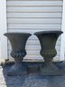 Pair Of Outdoor Cast Iron Planters.