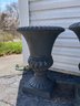 Pair Of Outdoor Cast Iron Planters.