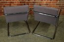 Vintage Pair Of Chrome Brno Arm Chairs After Mies Van Der Rohe For Knoll - #2