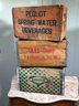 Fabulous Lot Three (3) Antique / Vintage Wooden Crates - MANY USES ! - Pequot Springs - Daitch - Giles Dairy