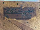 Victorian Oak Farmhouse Kitchen Dining Chair H.T. Cushman Mfg. Co. 1886