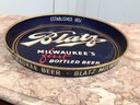 Awesome Vintage BLATZ Beer Advertising Tray - 1940s - 1950s Made By Canco - Great Piece Breweriana - Nice !