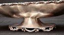 Francisco Rivera Sterling Silver  Scallop And Scrolled Oval  Pedestal Bowl With Handles  27.82  Ozt