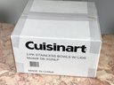 (2 Of 2) Set Of 3 Brand New CUISINART Stainless Steel Bowls With Lids - Never Opened Or Used - Great Quality