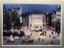 Delacroix Style Framed & Matted Concert Hall Print