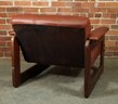 Vintage Leather & Brazilian Rosewood Percival Lafer Lounge Chair