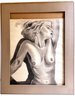 Original Charcoal Drawing Of Nude Woman, Signed, Purchased In Paris 1977