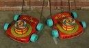 Vintage Mini Mow Lawn Mower Toy (Lot Of 2)
