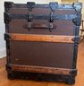 Antique Steamer Trunk With Original Key Henry Likly & Co Rochester New York 36' X 25' H X 21' Depth