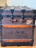 Antique Steamer Trunk With Original Key Henry Likly & Co Rochester New York 36' X 25' H X 21' Depth