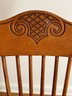 Antique Oak Ladies Sewing Rocker Caned Seat 39' H 32' Depth Seat Measures 17.5' X 16'