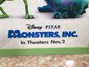 Very Large Authentic MONSTERS INC Movie Poster - 31' X 44' - Disney / Pixar - Great Playroom / Kids Room !