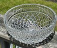 Vintage Waterford Crystal Diamond Faceted Bowl 8' W X 3.5' H