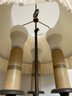 Cloissonne Tri Pillar Table Lamp With Tassle Shade