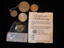 U.S. 6 Coin Lot, Ike & SBA Dollar, Kennedy Silver Half, Quarter, Nickel, Penny