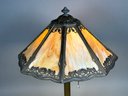 Antique Bradley & Hubbard Caramel Slag Glass Lamp