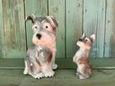 Adorable German Porcelain Scottish Terrier Dog Figures
