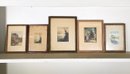A Group Of Small Hand Antique Hand Tinted Photographs, By Wallace Nutting And Fred Thompson