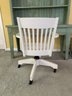Pottery Barn Swivel Desk Chair In Antique White