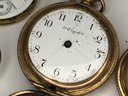 Lot Of Three (3) Antique Pocket Watches - Smaller Size - Betsy Ross - Elgin  - Plus Hampden Movement - No Case