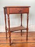 An Antique Maple Nightstand Or Side Table