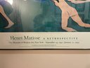 Framed MOMA Henri Matisse, A Retrospective Exhibit Poster September 24, 1992 - January 12, 1993