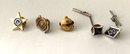 Lot Of 5 Appreciation Pins And Tie Tacks: GSI 5 Year Pin, Past President National Council Parents & Teachers
