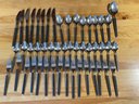 Gorham Stainless Arts And Crafts Style Flatware Set.