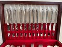 Set Of Silver Plated Cutlery In Wood Box