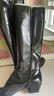 A Beautiful Pair Of Black SALVATORE FERRAGAMO Boots Size 9AA Made In Italy