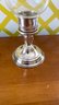 A Pair  Vintage Preisner  Sterling Silver Weighted Hurricane Candleholders