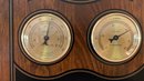 A Bulova Weather Station Clock Barometer Wall Decor England