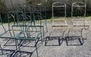 A Group Of Antique Outdoor Dining Chairs - Restoration Project