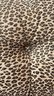THE CHARLES STEWART CO. LEOPARD PRINT Oval UPHOLSTERED OTTOMAN