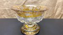 A Vintage Cut Crystal Footed Compote